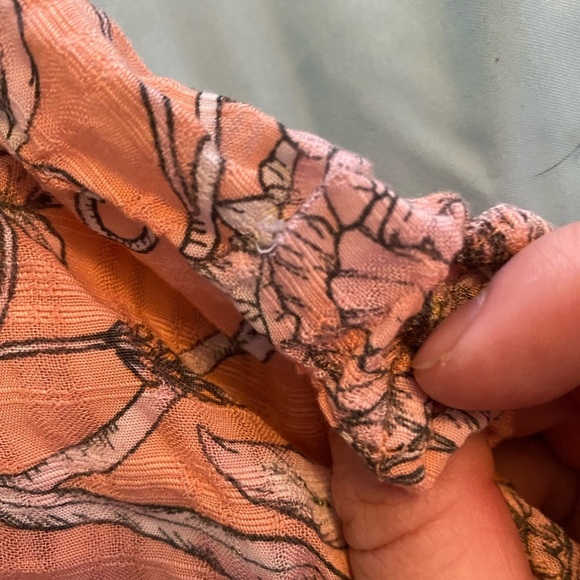 Wonderly Orange Peplum Sleeveless Blouse - Picture 3 of 5